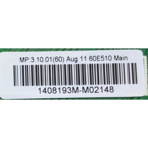 MAIN PARA TV LG / NUMERO DE PARTE 1408193M / 5800-A6M630-0P20 / NUMERO DE PANEL LC600DUK-SGE1 